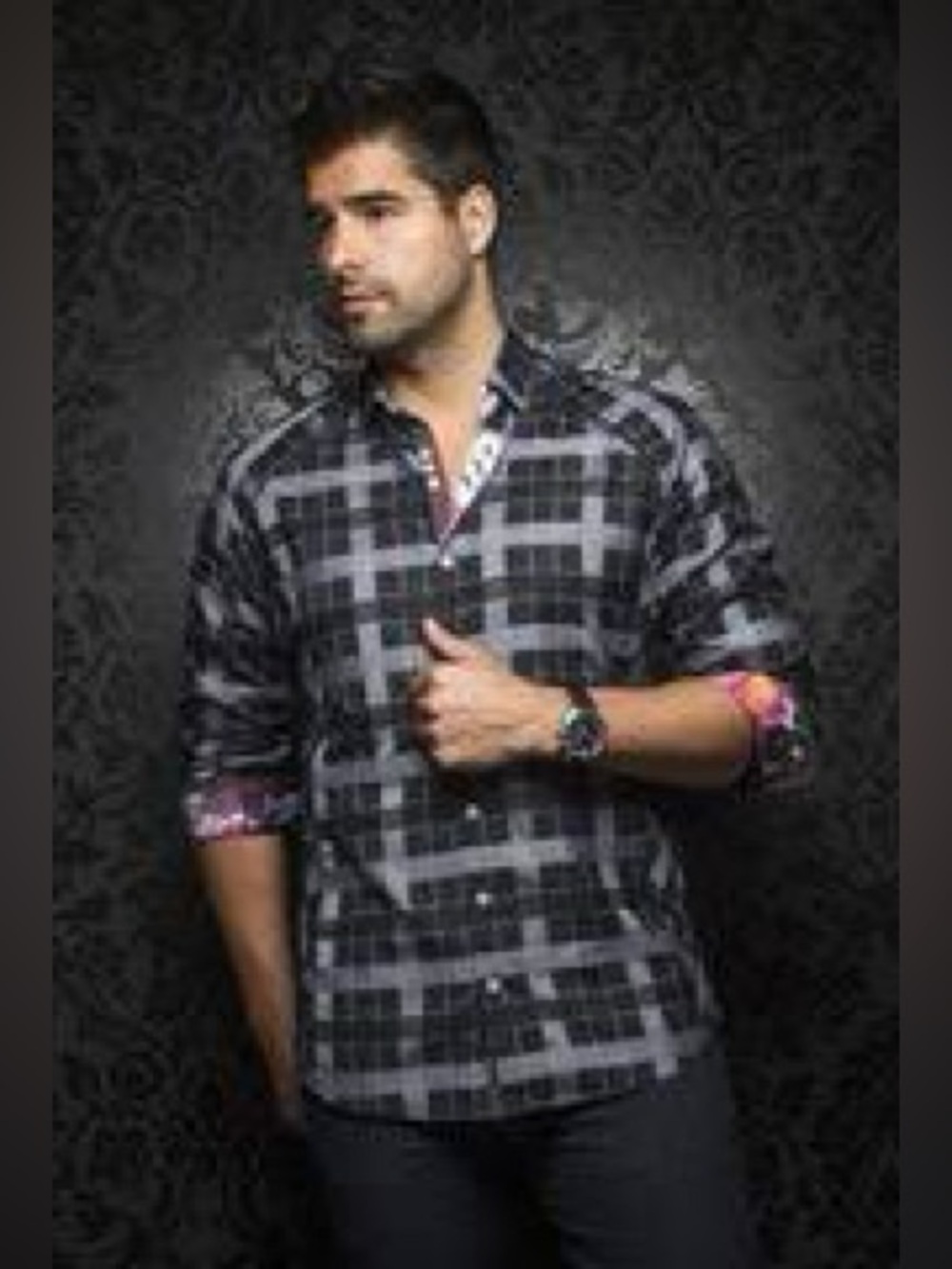 AU NOIR, plaid button down shirt!